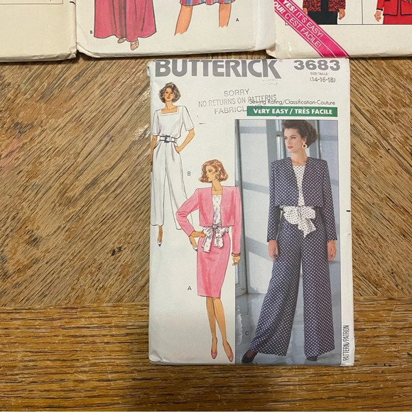 Vintage Butterick sewing patterns lot of 10. Womens Dresses, 2 Piece Suits - Picture 7 of 8